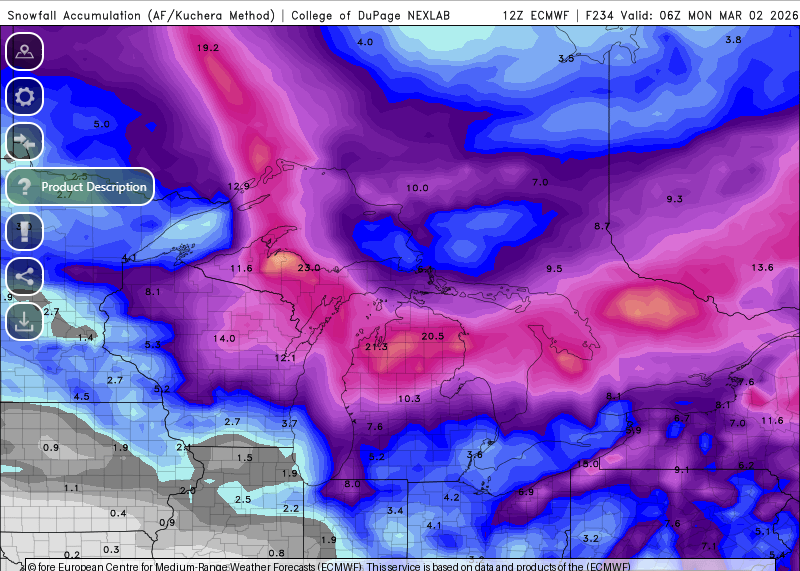 Snow totals
