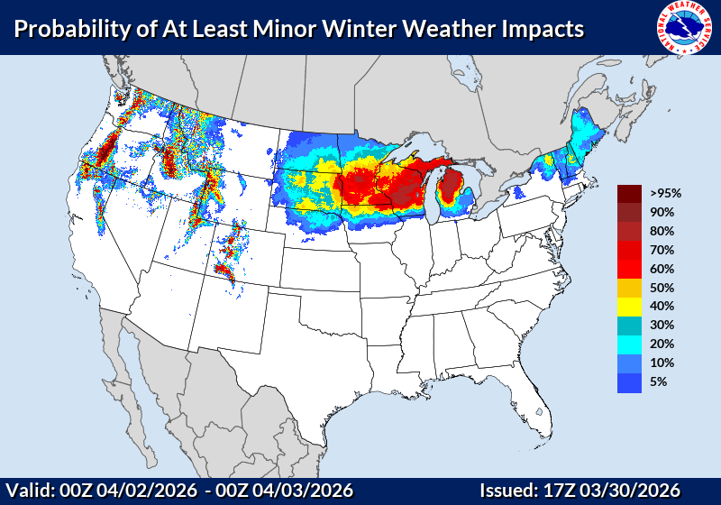 Snow ice storm threatens Wisconsin