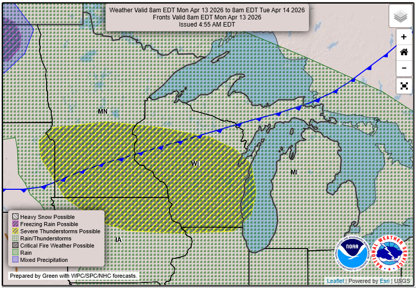 Wisconsin Weather This Week Storm Potential