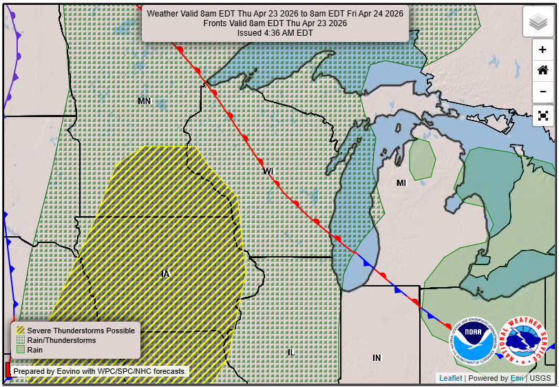 Severe storms Thursday