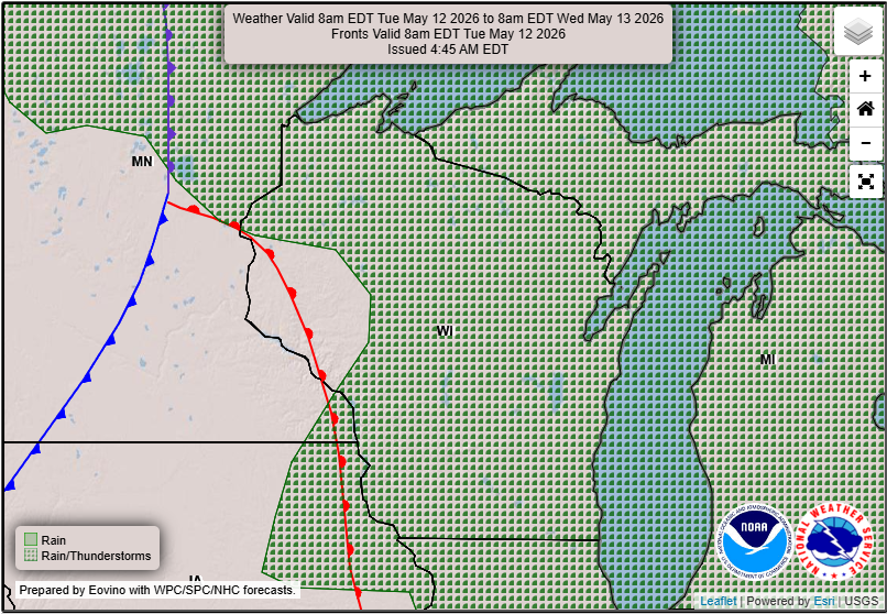 Tuesday Forecast Wisconsin