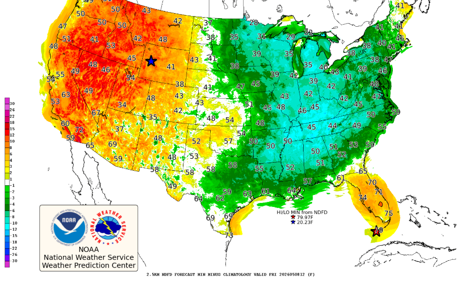 Cold air in Wisconsin this week
