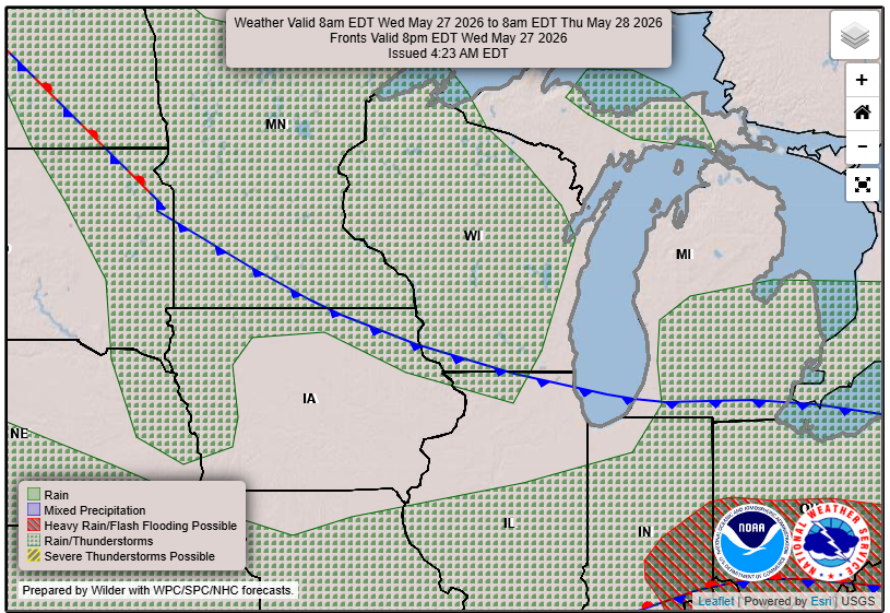 Wednesday Cold Front