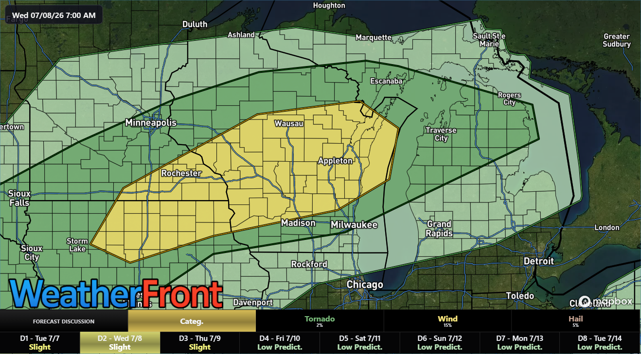 Marginal to Slight Risk Severe Weather
