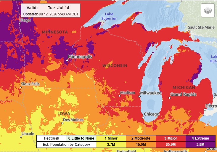 Heat Risk Wisconsin