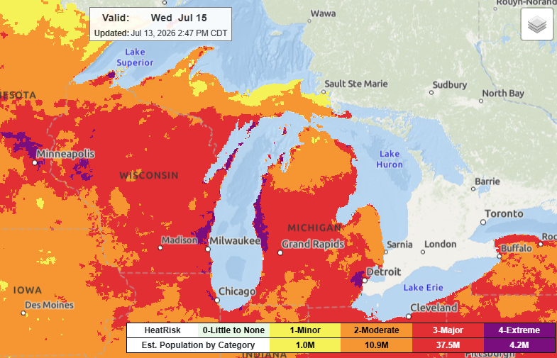 Heat Risk Wisconsin
