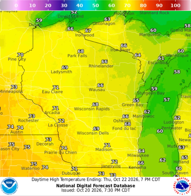 Above Normal Temperatures